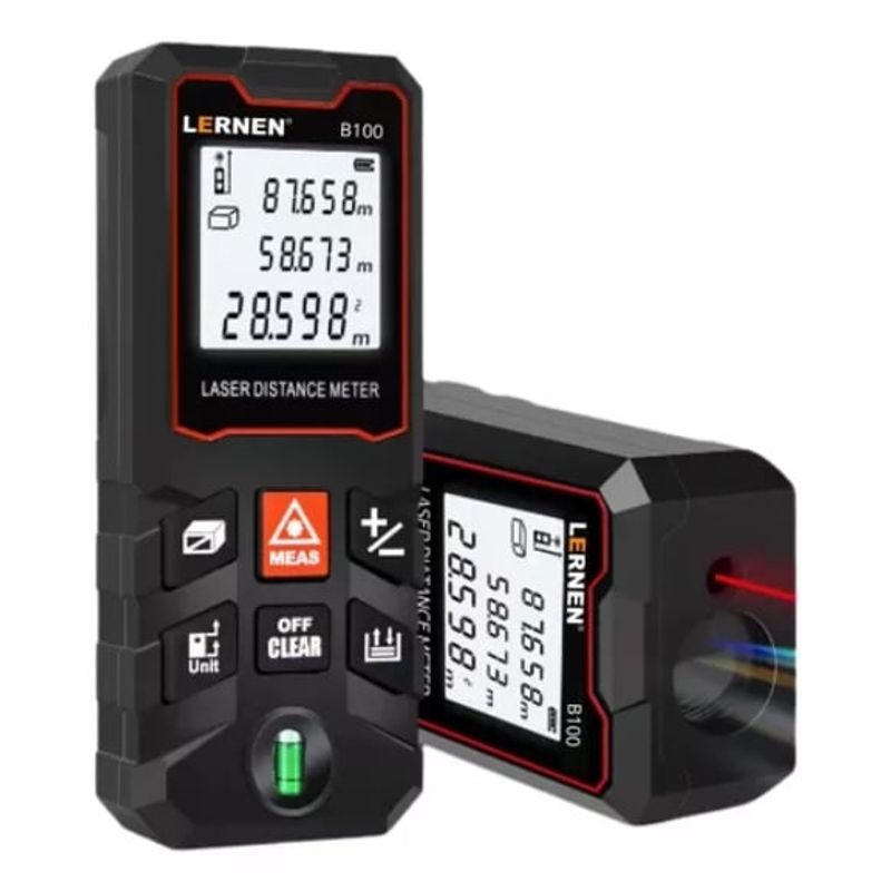 LERNEN - Medidor De Distancia Laser Digital Lernen 100m + Accesorios