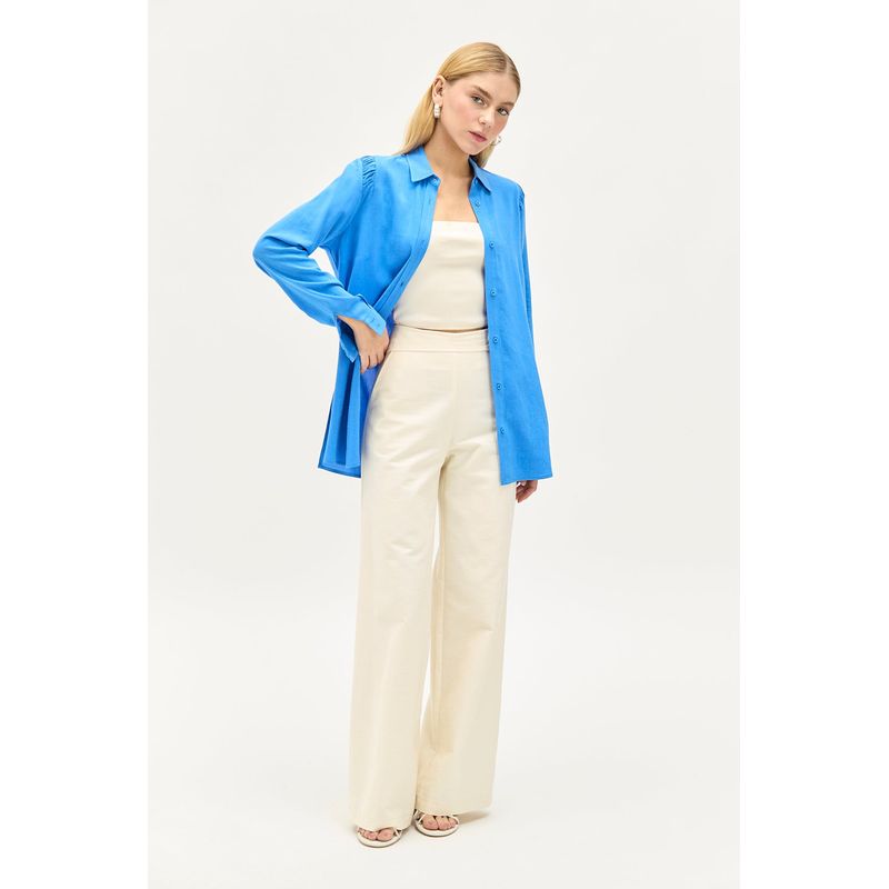 IO - Blusa Lisa Azul iO
