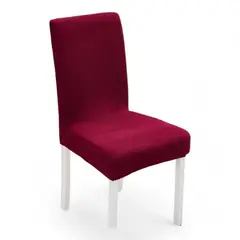 GENERICO - Fundas de silla texturizda 6 unidades estilo cuadrille