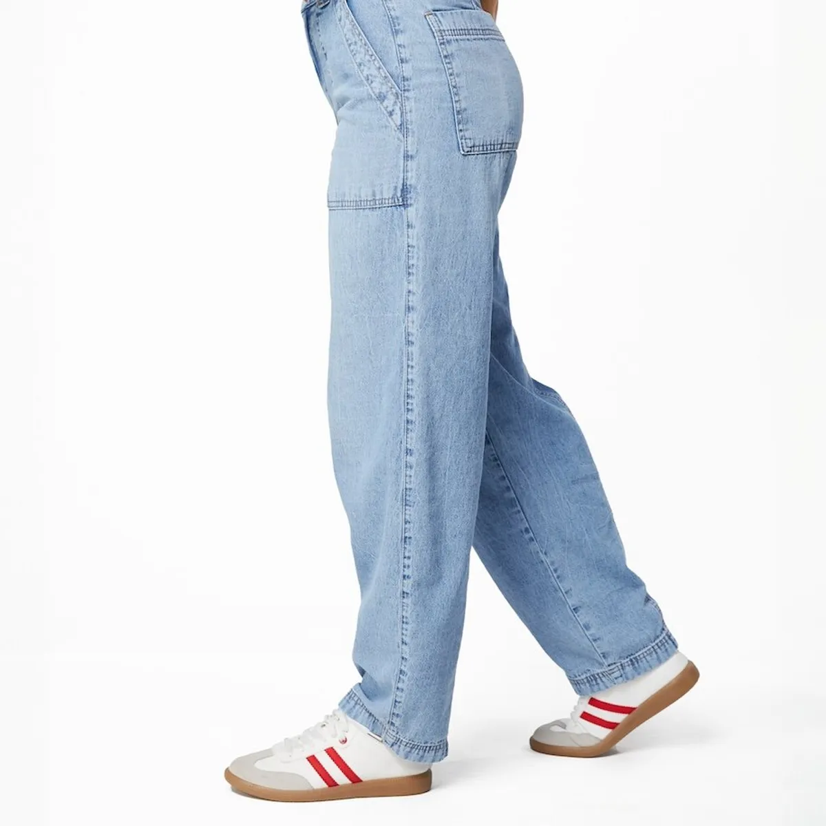EFESIS - JEANS RITU MOM BALLOM LIVIANO - Azul