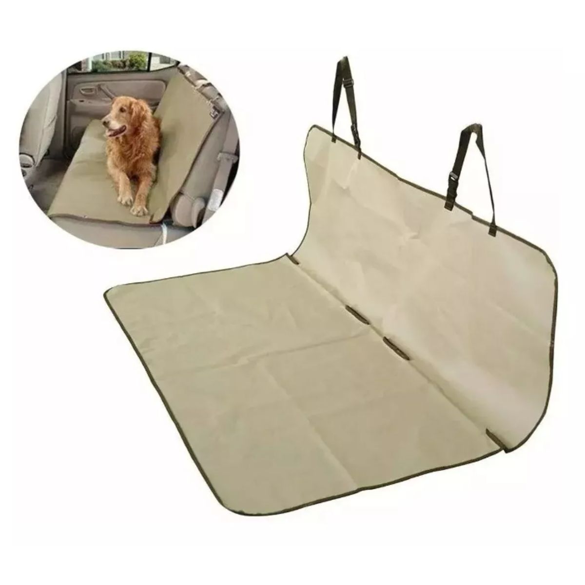 GENERICO - Lona Cubre Asiento Mascotas Auto Cobertor Perro Auto Grande