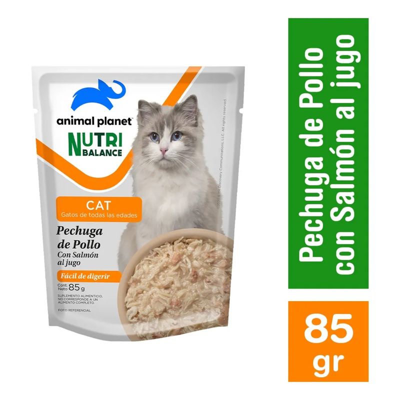 ANIMAL PLANET - Pack 12 Alimento Gato Humedo Pollo 85 Gr Animal Planet
