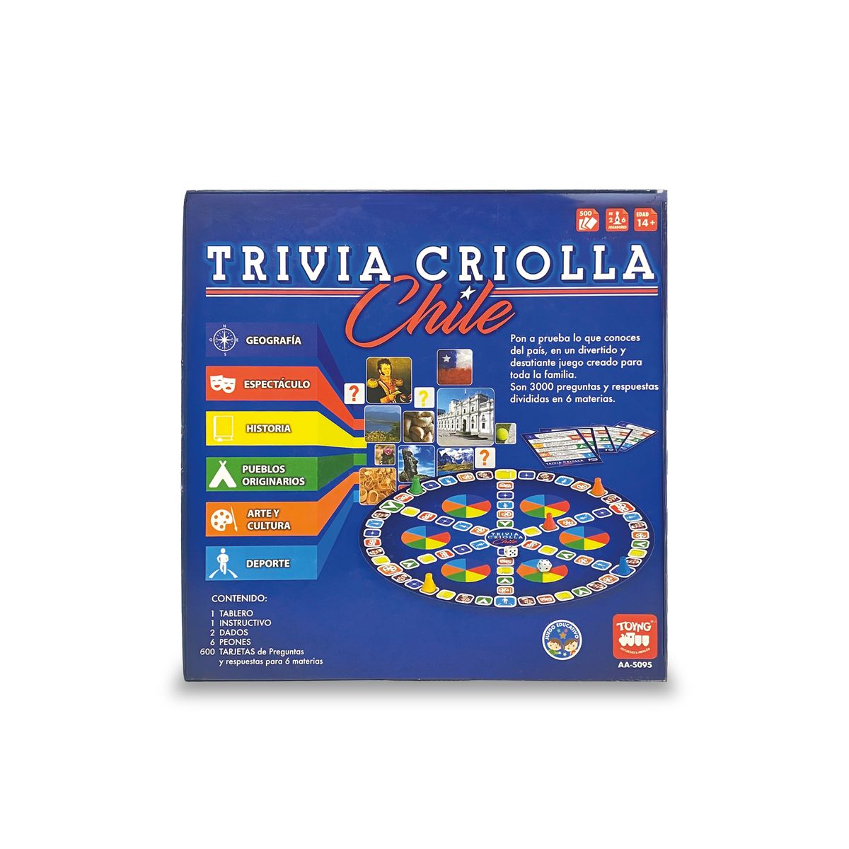 TOYNG - Juego de Mesa Trivia Criolla de Chile - Toyng