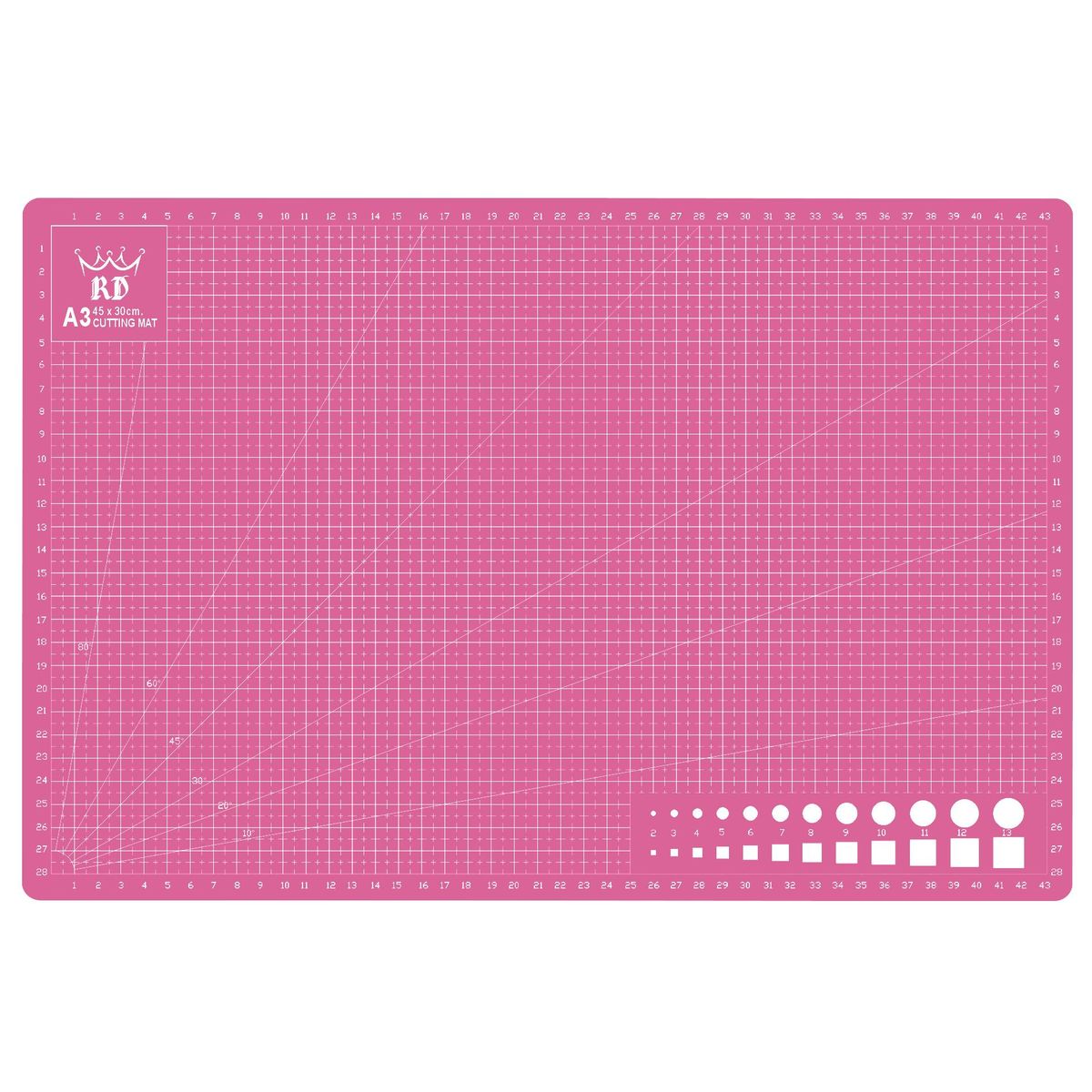 RD - Base Tabla Salvacorte A3 Tapete Corte 30x45cm Rd Rosa