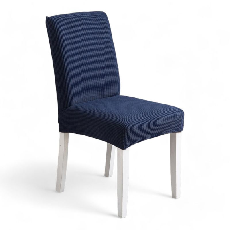 GENERICO - fundas de silla texturizda 6 unidades estilo cuadrille
