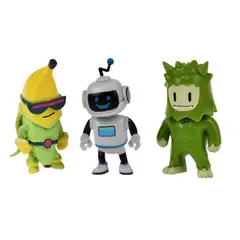 ANSALDO - PACK 3 FIGURAS 5 CMS STUMBLE GUYS - STUMBLEBOT MK2