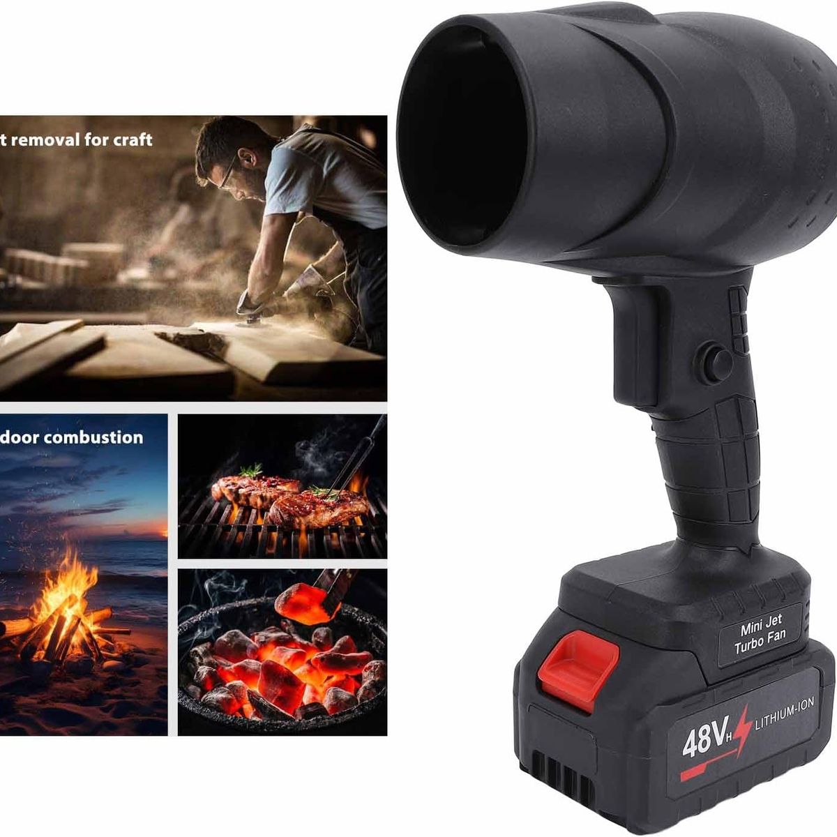 GENERICO - Soplador Turbina Profesional De Polvo Inalámbrico