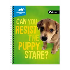 TORRE - Set 10 Cuadernos Universitario 7mm 100hjs Animal Pet