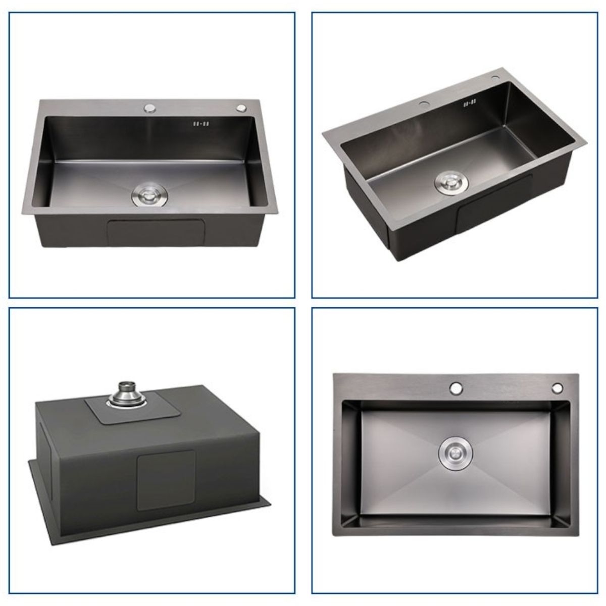 OEM - Lavaplatos Dekora 60X45Cm Plata 2Mm Empotrar Sobre O Bajo Cubierta.