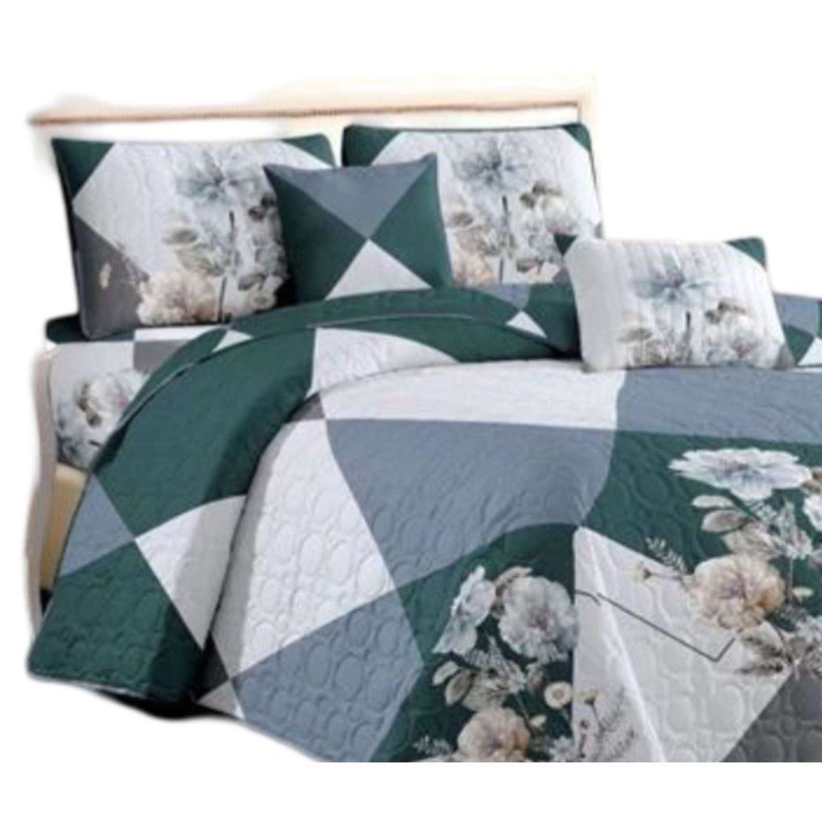 GENERICO - COBERTOR COLCHA QUILT DE VERANO 2 PLAZAS A5