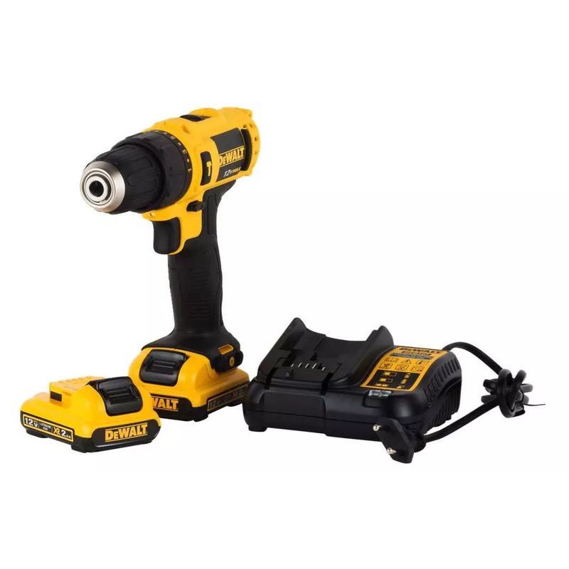 DEWALT - Taladro Percutor Inalámbrico De 10mm 12v Dewalt Dcd716d2-b2