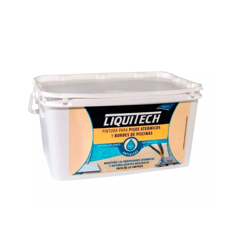 GENERICO - Pintura para pisos atérmicos Impermeabilizante 5 Lts Arena Liquitech