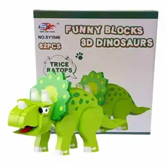 OEM - Bloques De Construcción Eva 3D Triceratops 62 Piezas