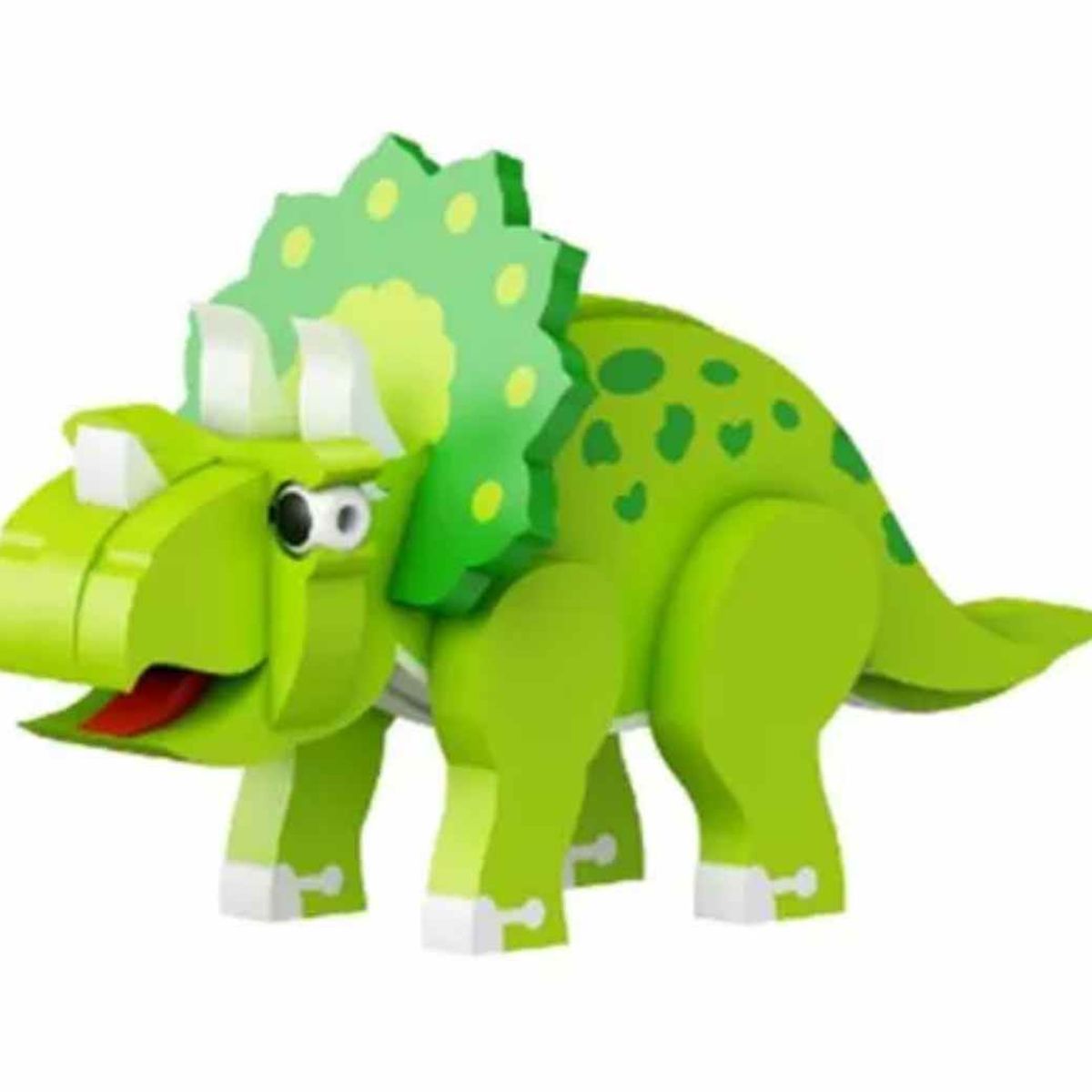 OEM - Bloques De Construcción Eva 3D Triceratops 62 Piezas