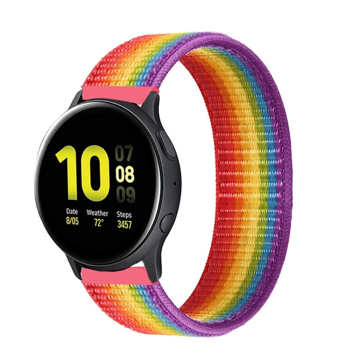 GENERICO - Correa Nylon Para Samsung Watch 7 6 5 4 / 20mm Pride