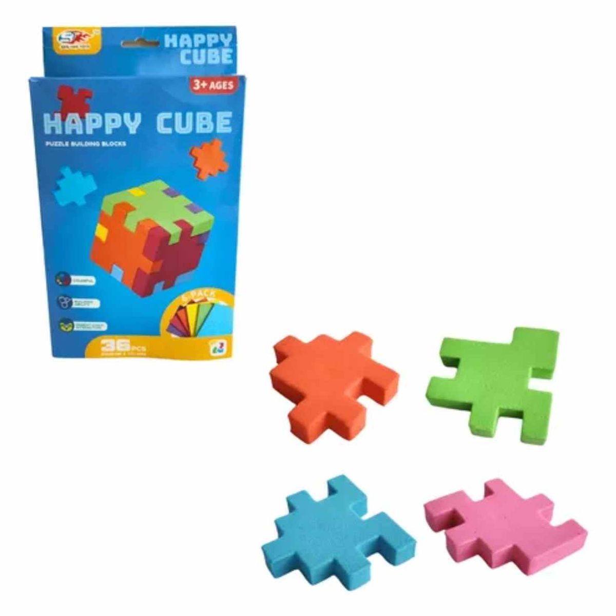 OEM - Cubo Rubik Armable De 36 Piezas Material Eva