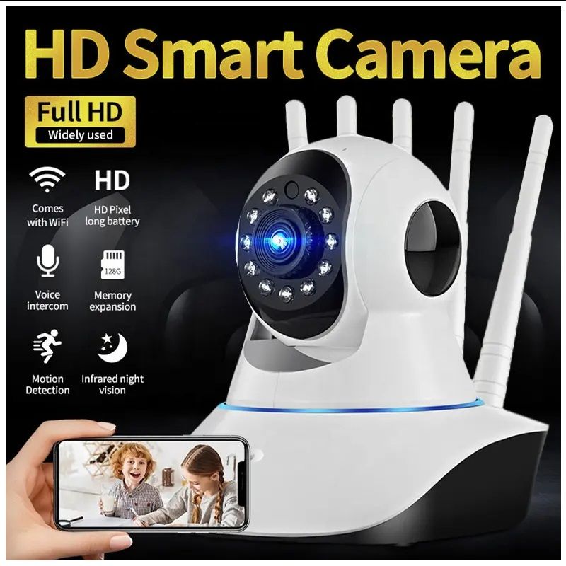 STARTECHOFFICE - Cámara Inteligente A1 Rotación 360° Full HD 1080P y Visión Nocturna
