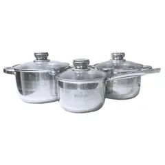 GENERICO - 6 PCS SET DE OLLA (16, 18, 20CM)