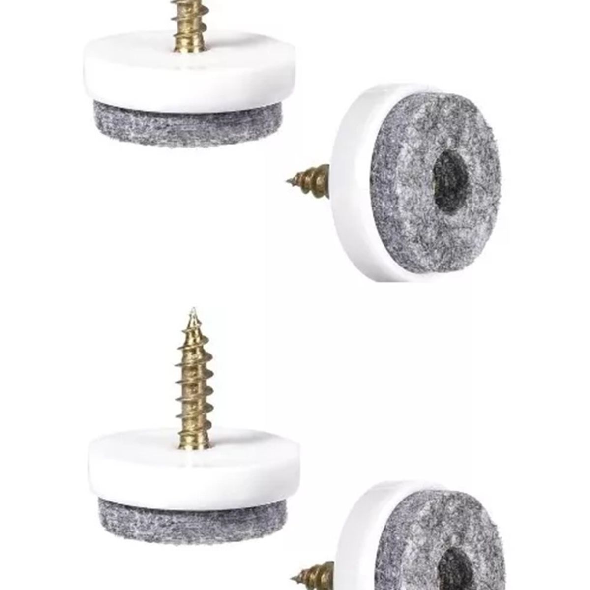 GENERICO - Patas Patín Mueble Sillón Silas Cama Sofá 20un Anti-rayas