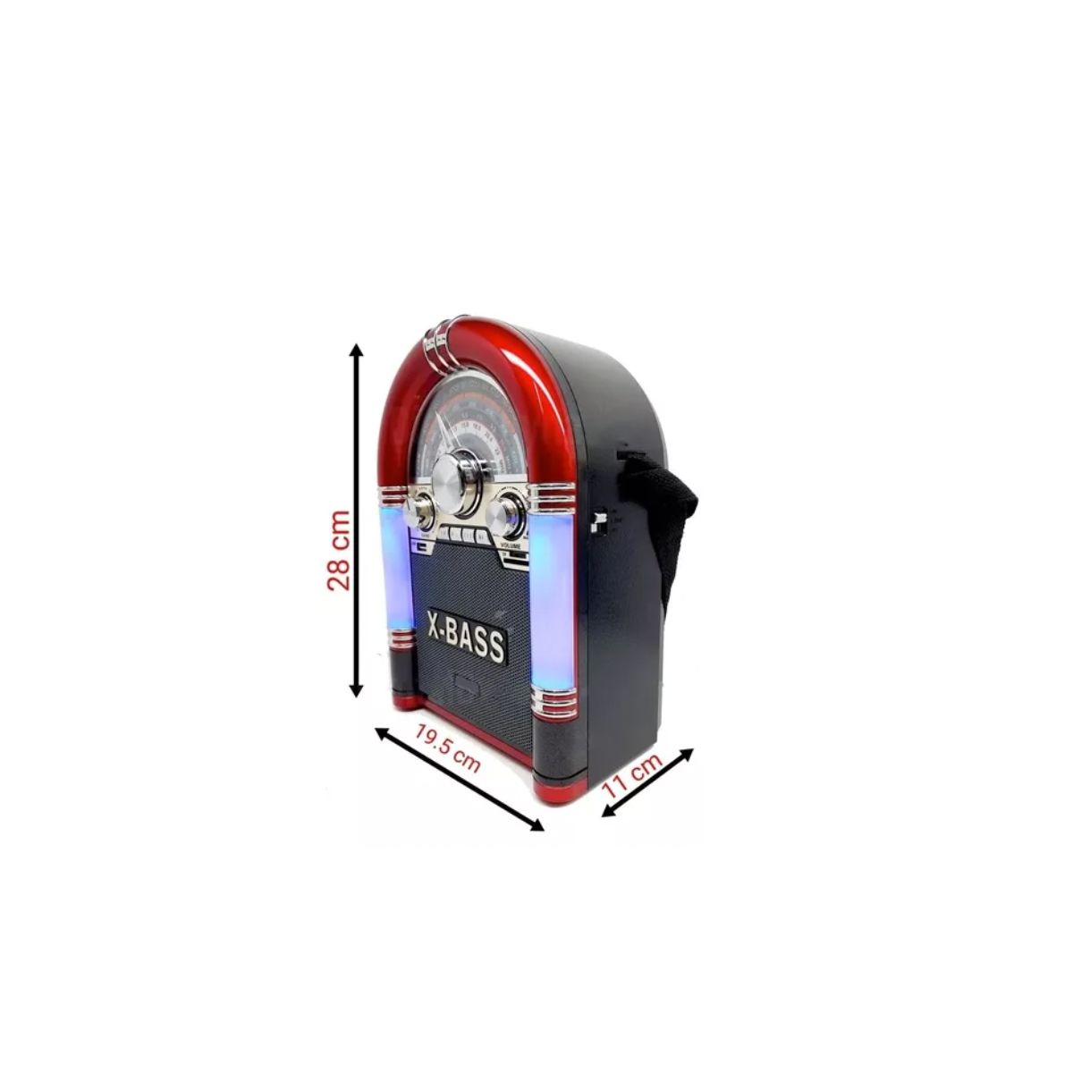 AUDIO PRO - Radio Retro Rockola Parlante Bluetooth Grande AM FM AP02053