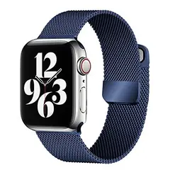 GENERICO - Correa Metalica Para Apple Watch 42 / 44 / 45mm - Azul