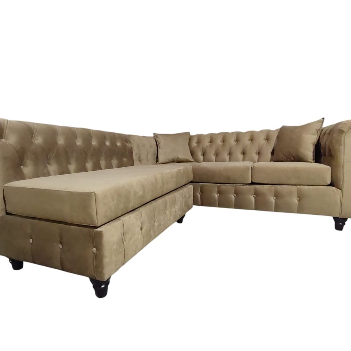 GENERICO - Sofa Seccional Chesterfield Pucon Camel Super Soft