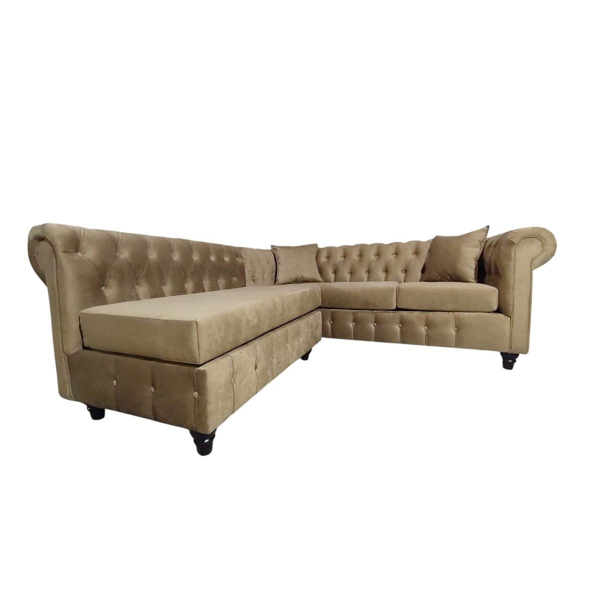 GENERICO - Sofa Seccional Chesterfield Pucon Camel Super Soft