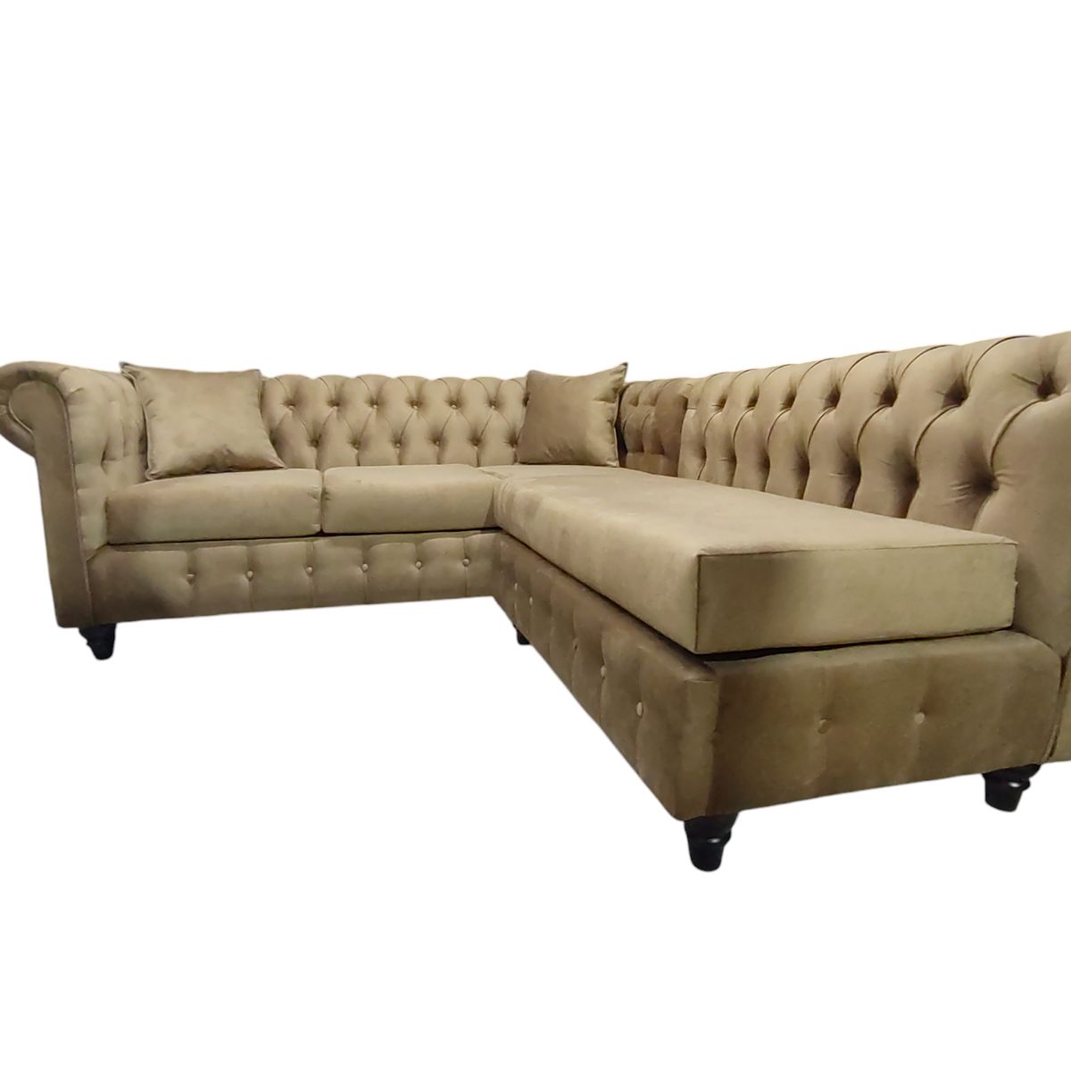 GENERICO - Sofa Seccional Chesterfield Pucon Camel Super Soft
