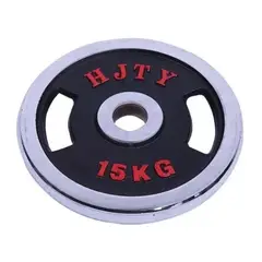 JUGUETON - Par Discos 15 Kg Asas Olímpico Cromado Grip