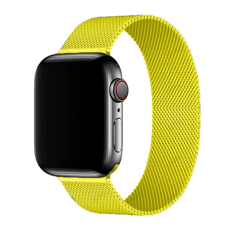 GENERICO - Correa Metalica Para Apple Watch 38 / 40 / 41mm - Amarillo
