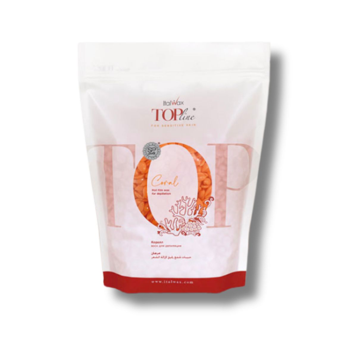 ITALWAX - Cera Depilatoria Elástica Italwax Top Line Coral Piel Sensible