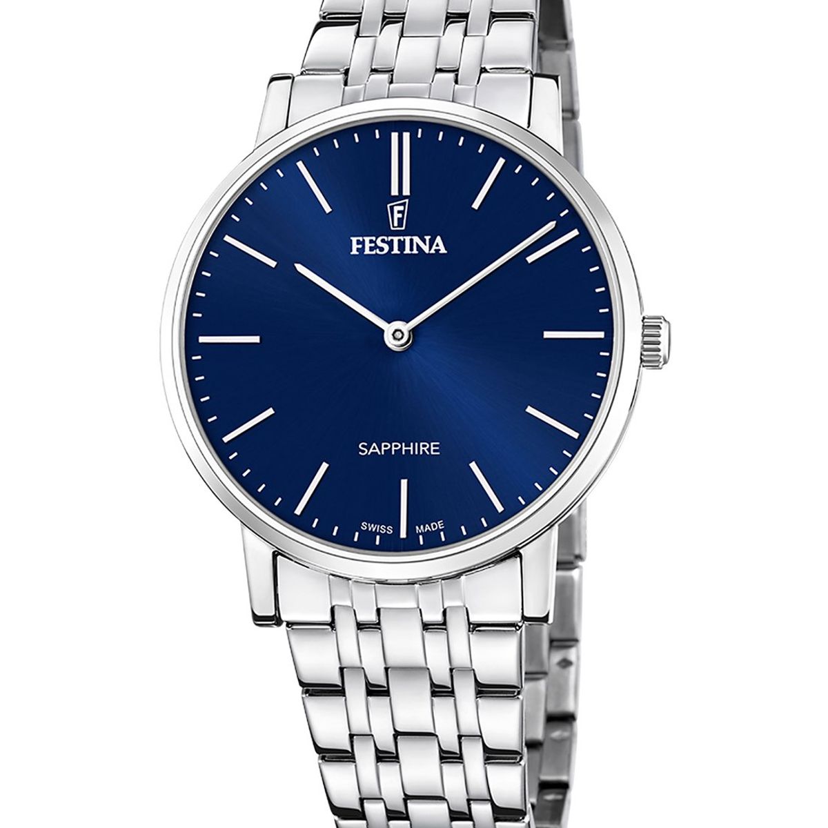 FESTINA SWISS - Reloj F20045/3 Festina Swiss Azul Hombre ACERO CLASICO