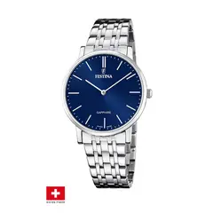 FESTINA SWISS - Reloj F20045/3 Azul Hombre ACERO CLASICO