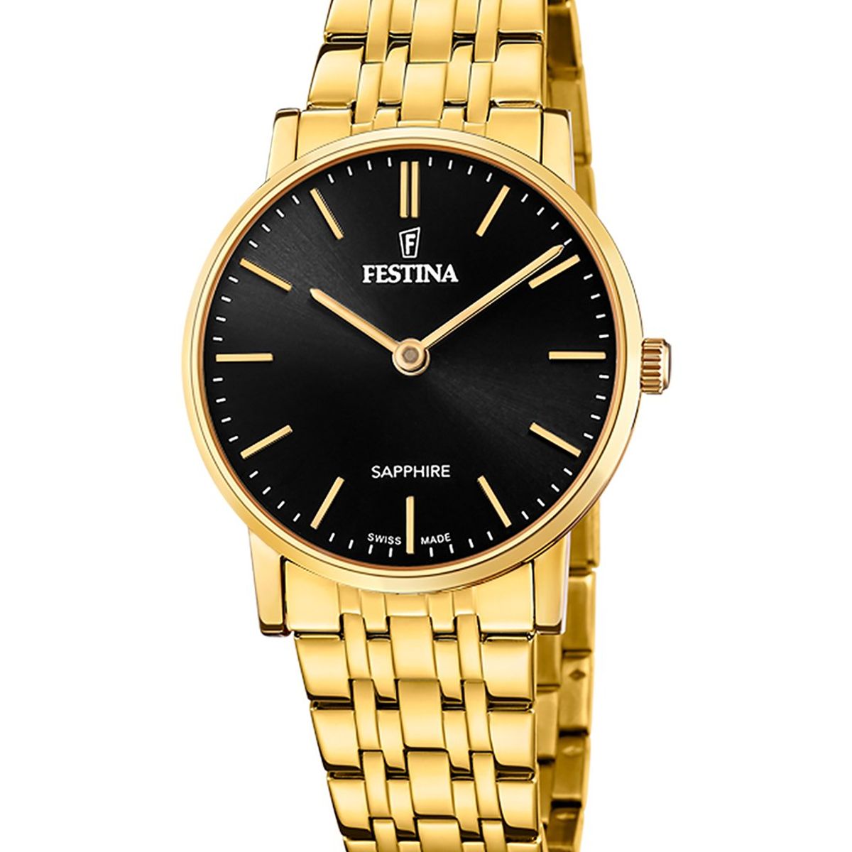 FESTINA SWISS - Reloj F20048/4 Festina Swiss Negro Mujer Acero Clásico