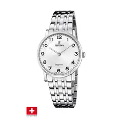 FESTINA SWISS - Reloj F20047/1 Blanco Mujer ACERO CLASICO