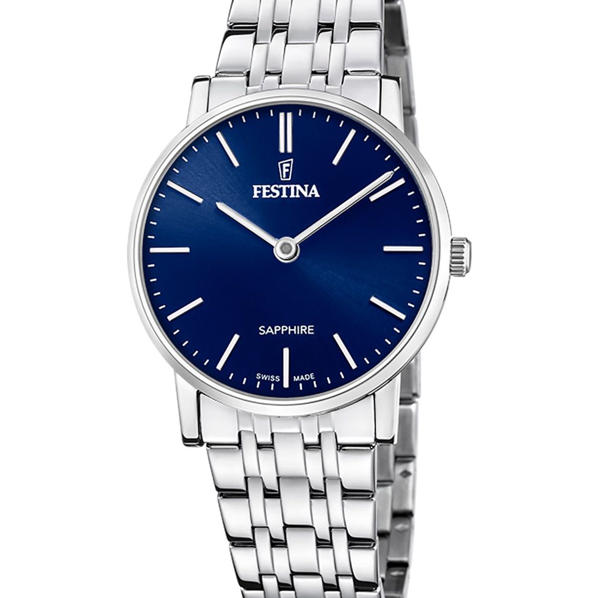 FESTINA SWISS - Reloj F20047/3 Festina Swiss Azul Mujer ACERO CLASICO