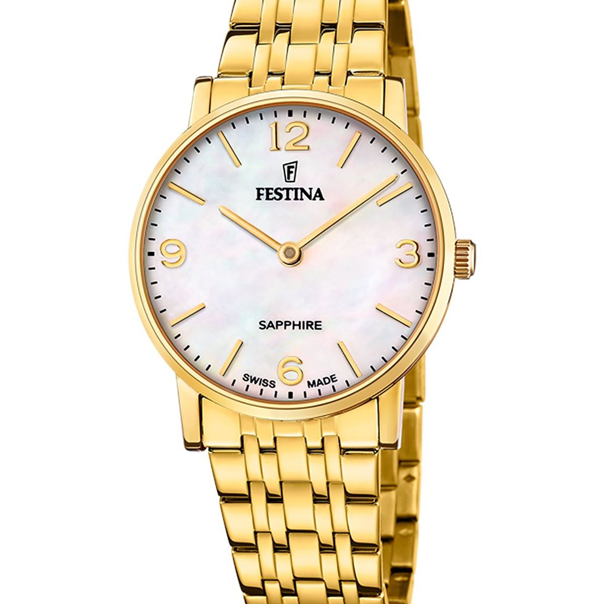 FESTINA SWISS - Reloj F20048/2 Festina Swiss Blanco Mujer ACERO CLASICO