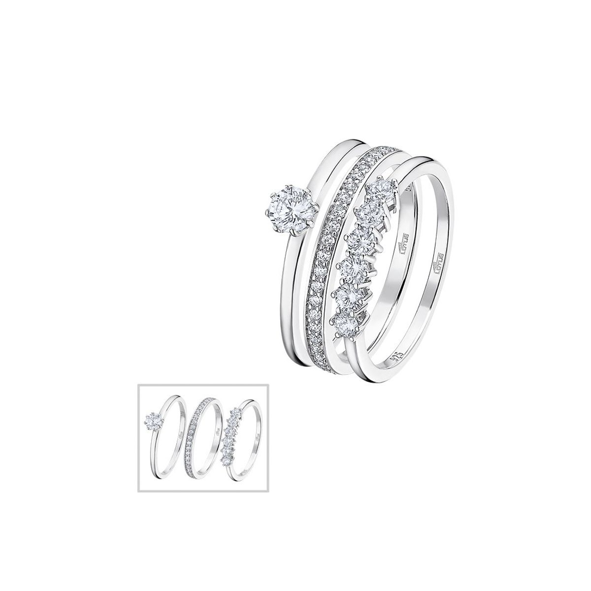 LOTUS SILVER - Anillo LP3510-3/112 Lotus Silver Mujer Pure Essential