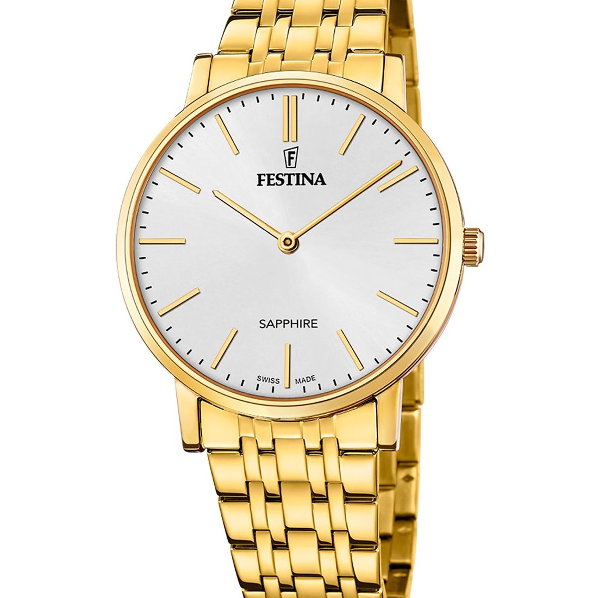 FESTINA SWISS - Reloj F20046/2 Festina Swiss Blanco Hombre ACERO CLASICO