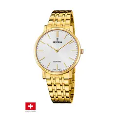 FESTINA SWISS - Reloj F20046/2 Blanco Hombre ACERO CLASICO