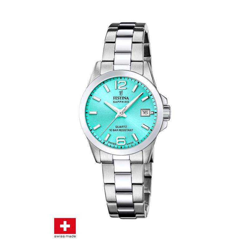 FESTINA SWISS - Reloj F20049/4 Festina Swiss Azul Mujer Acero Clasico