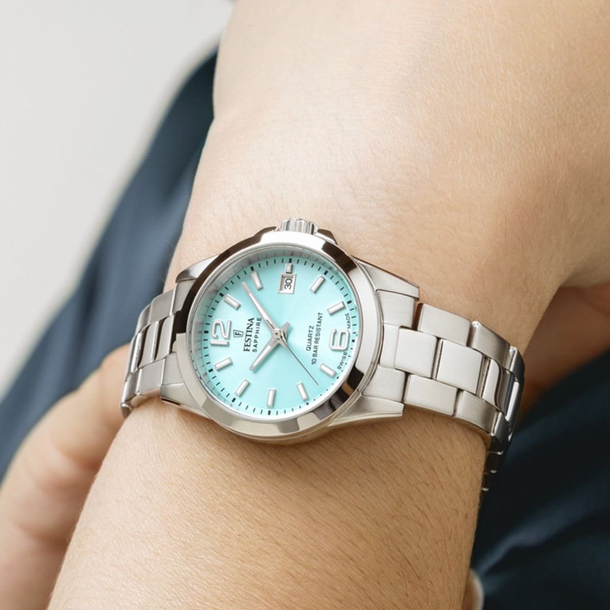 FESTINA SWISS - Reloj F20049/4 Festina Swiss Azul Mujer Acero Clasico