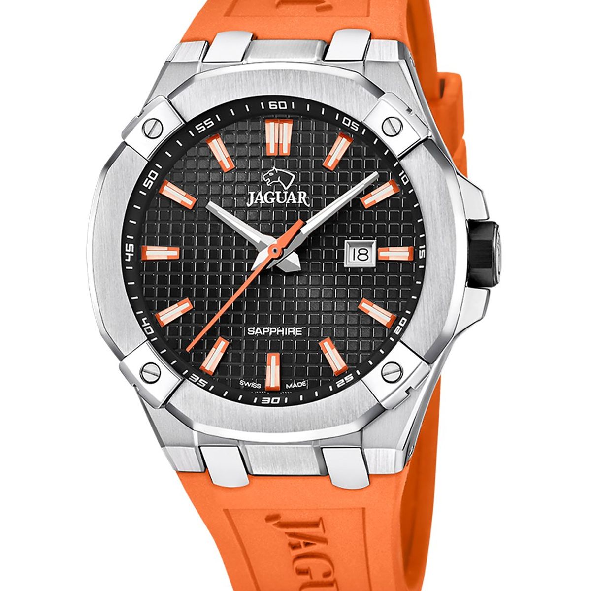 JAGUAR - Reloj J1010/1 Jaguar Swiss Negro Hombre Diplomatic