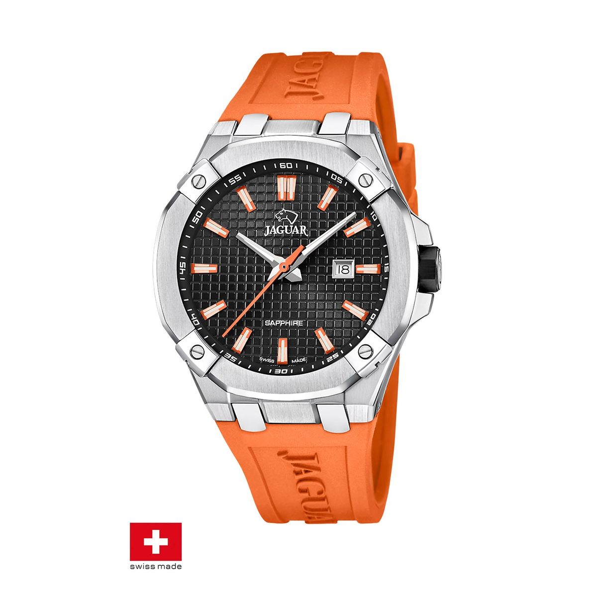 JAGUAR - Reloj J1010/1 Jaguar Swiss Negro Hombre Diplomatic