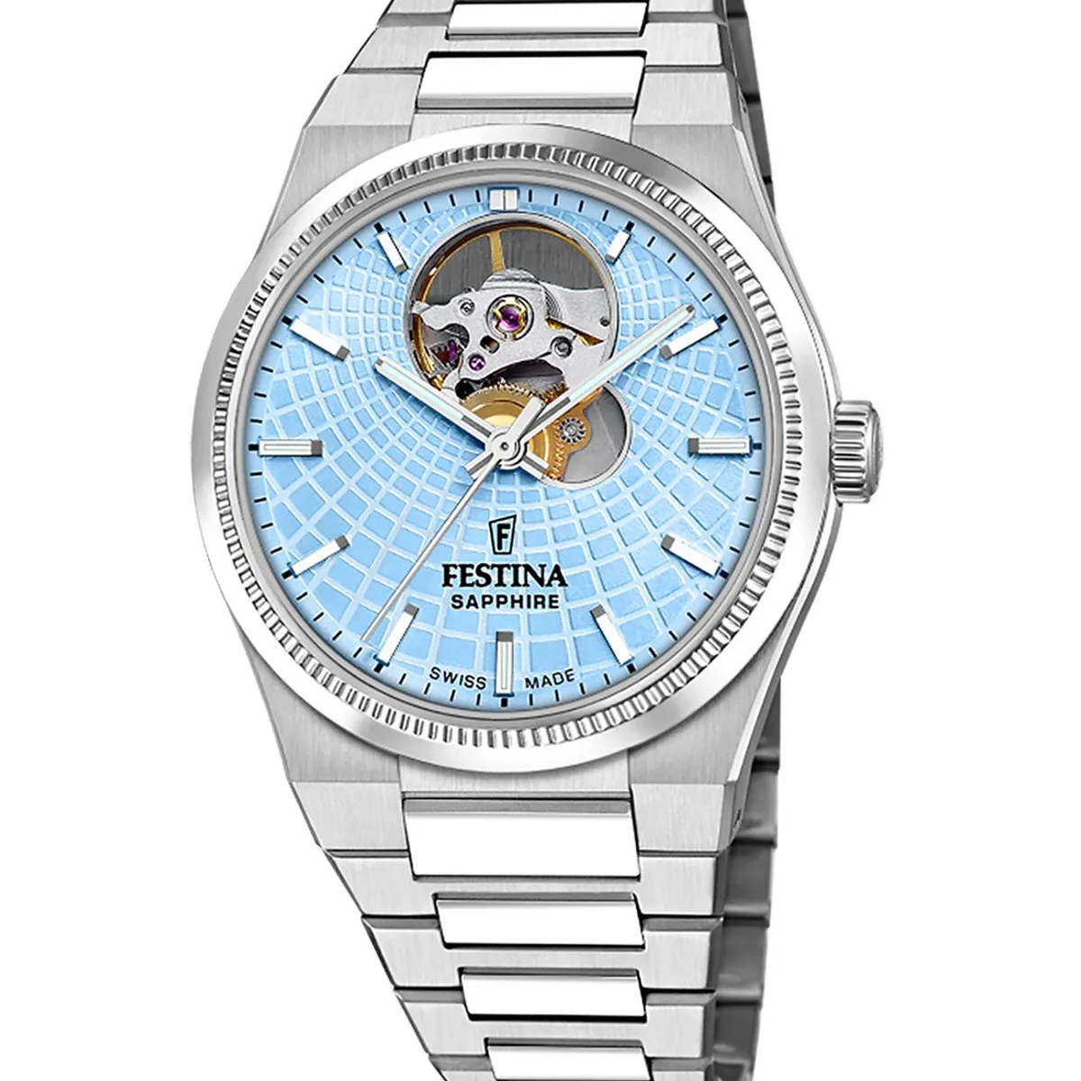 FESTINA SWISS - Reloj F20054/4 Festina Swiss Azul Mujer Automático