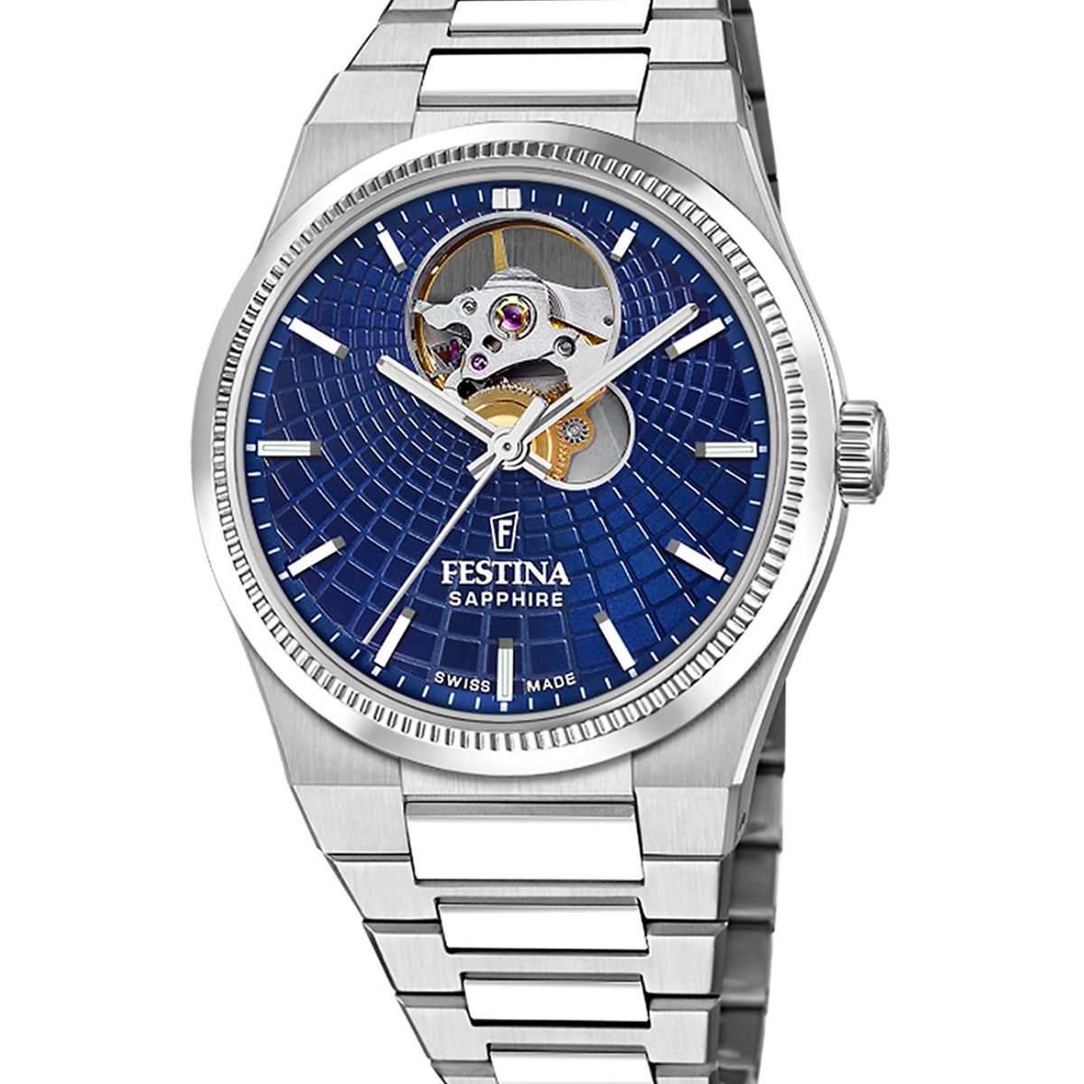 FESTINA SWISS - Reloj F20054/5 Festina Swiss Azul Mujer Automático
