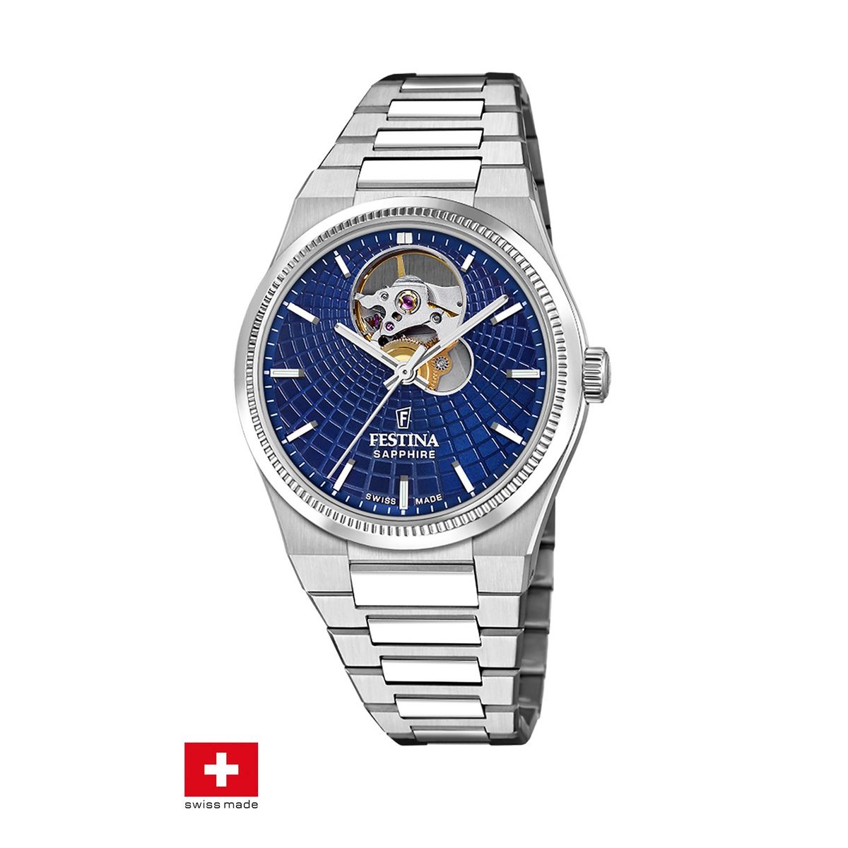 FESTINA SWISS - Reloj F20054/5 Festina Swiss Azul Mujer Automático