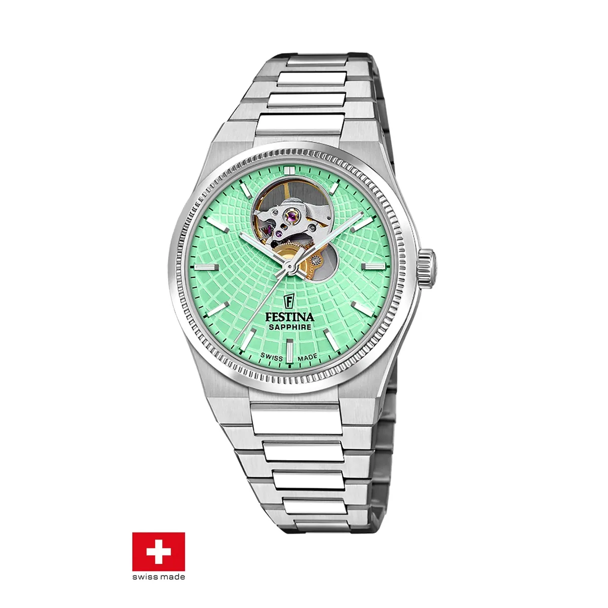 FESTINA SWISS - Reloj F20054/3 Festina Swiss Verde Mujer Automático