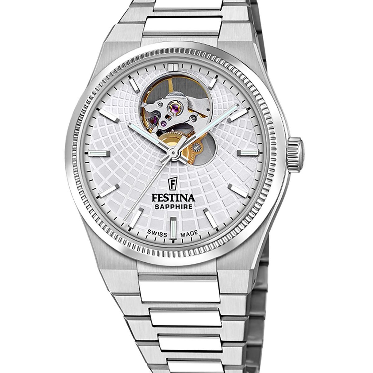 FESTINA SWISS - Reloj F20054/1 Festina Swiss Plateado Mujer Automático
