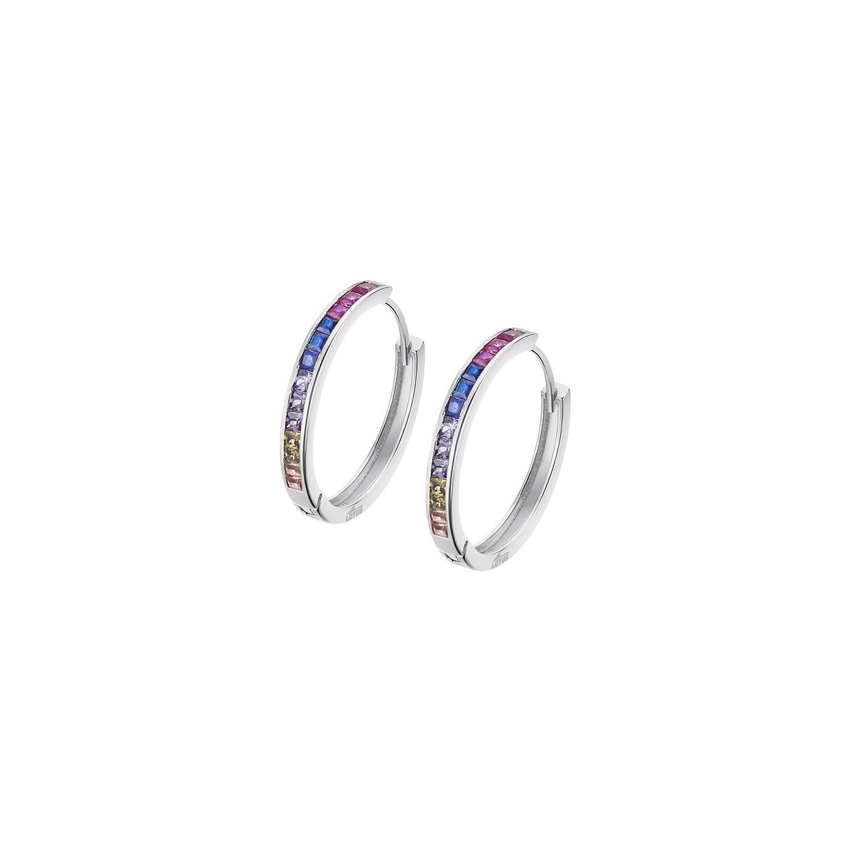 LOTUS SILVER - Aros LP3396-4/7 Lotus Silver Mujer Hoops